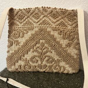 CrossTree Lane Artisan Woven Boho Crossbody Bag Earthy Handmade